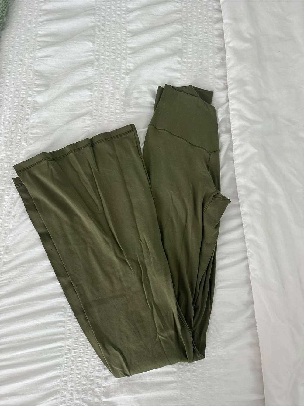 Aerie Olive Green Flare Pants
